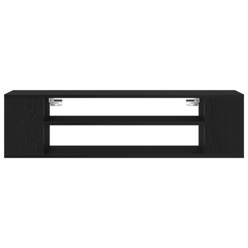 Væghængt TV-skab i Sort Eg 100x30x26,5 cm