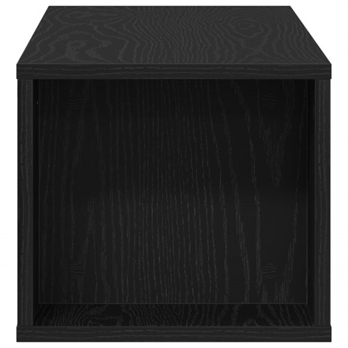 Væghængt TV-skab i Sort Eg 100x30x26,5 cm