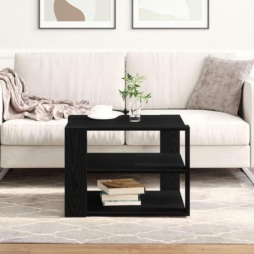 Sofabord Sort Eg 59,5x59,5x40 cm Konstrueret Træ