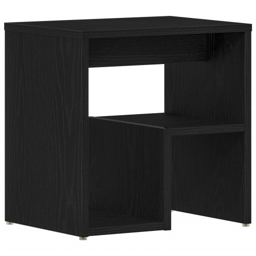 Sengbord Sort Eg 40x30x40 cm Ingeniørtræ
