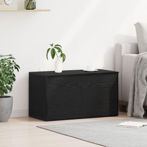 Opbevaringskiste i Sort Eg 84x42x46 cm - Konstrueret Træ