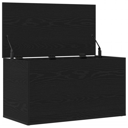 Opbevaringskiste i Sort Eg 84x42x46 cm - Konstrueret Træ