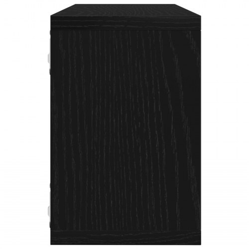 Væghylder Sæt af 4 - Sort Eg - 60x15x23 cm - Lavet af Ingeniørtræ