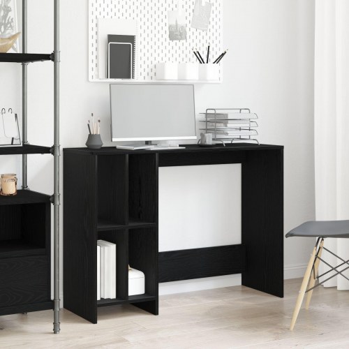 Skrivebord i Sort Eg 102,5x35x75 cm - Konstrueret Træ