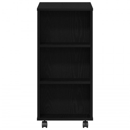 Rullekabinettet Sort Eg 60x35x75 cm lavet af træ