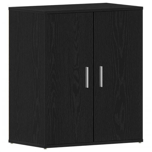 Skoskab Sort Eg 60x35x70 cm - Bygget i træ