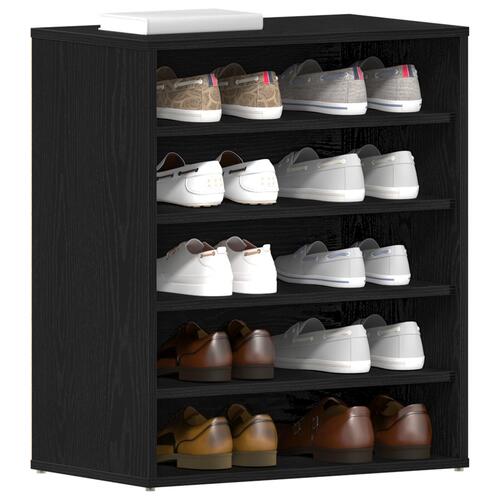 Sko Skab Sort Eg 60x35x70 cm Lavet af Træ