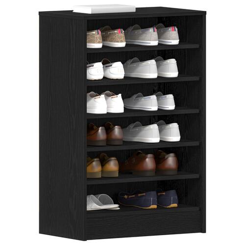 Skoholder Sort Eg 60x35x92 cm Træ