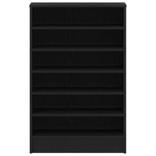 Skoholder Sort Eg 60x35x92 cm Træ