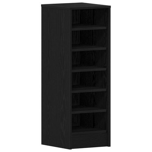 Skoskab Sort Eg 31,5x35x90 cm af konstrueret træ