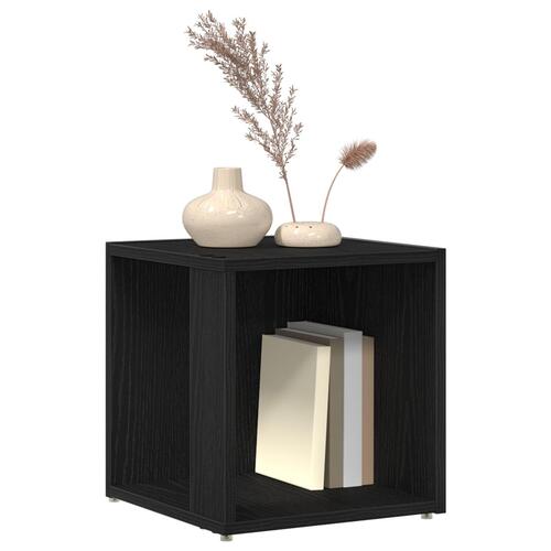 Sidebord Sort Eg 33x33x34,5 cm Konstrueret Træ