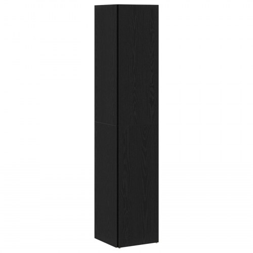 Hjørneskab Sort Eg 33x33x164,5 cm Lavet af Træ