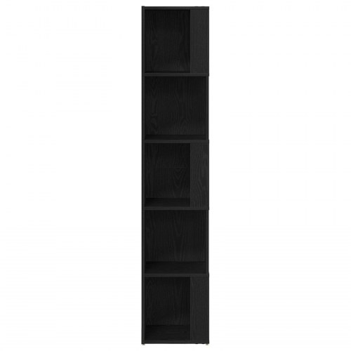 Hjørneskab Sort Eg 33x33x164,5 cm Lavet af Træ