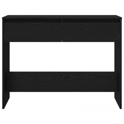 Sort Eg Konsolbord - 100x35x76.5 cm - Konstrueret Træ