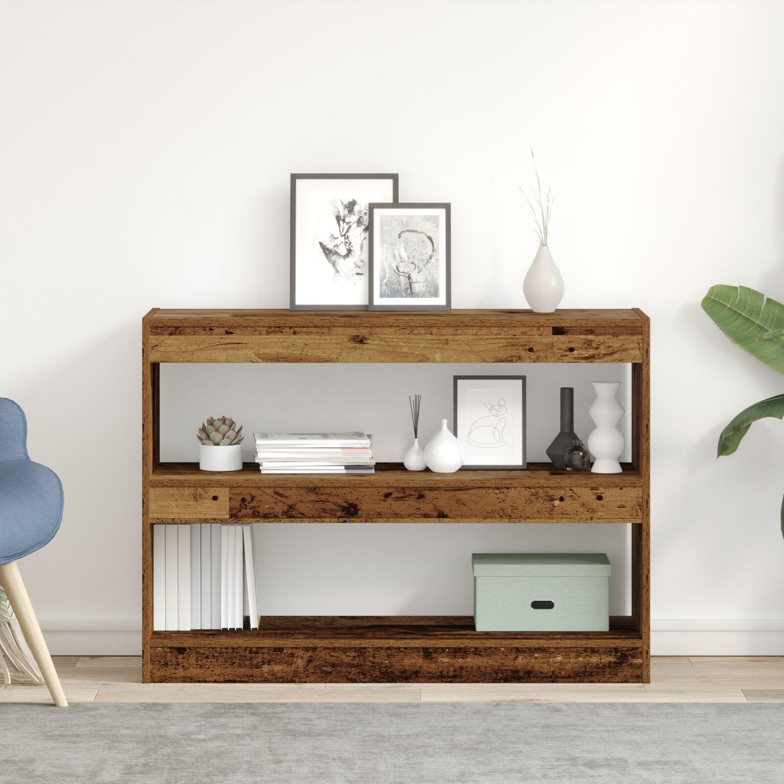 Bogreol Gammelt træ 100 x 30 x 72 cm Konstrueret træ