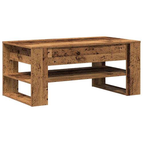 Kaffebord i gammelt træ 102x55x45 cm - Ingeniørtræ