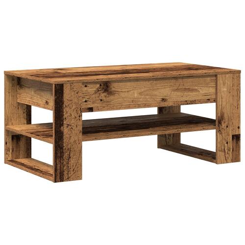 Kaffebord i gammelt træ 102x55x45 cm - Ingeniørtræ