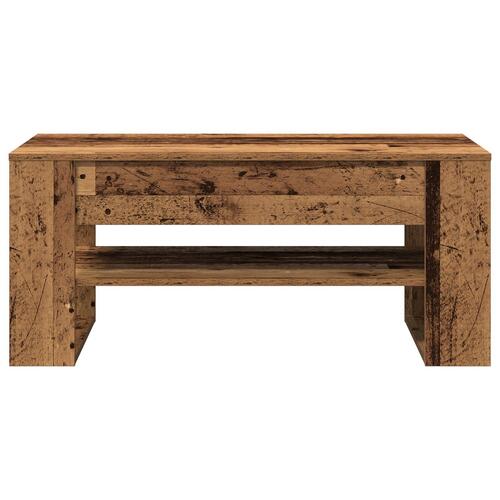 Kaffebord i gammelt træ 102x55x45 cm - Ingeniørtræ