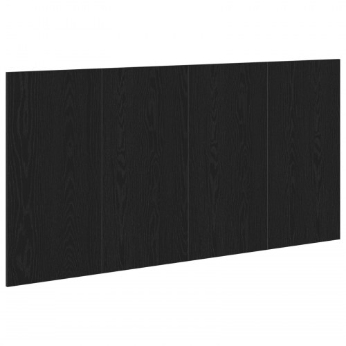 Hovedgavl Sort Eg 160x1,5x80 cm Ingeniørtræ