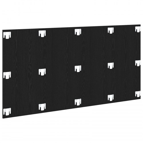 Hovedgavl Sort Eg 160x1,5x80 cm Ingeniørtræ