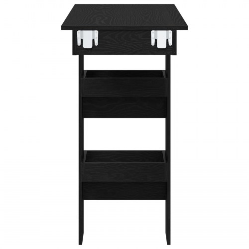 Væg Barbord - Sort Eg - 102x55x103.5 cm - Lavet af konstrueret træ