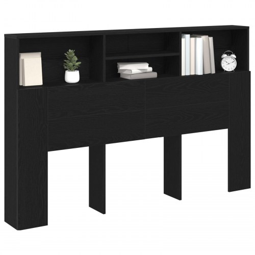 Hovedgavl Skab i Sort Eg - 160x19x103,5 cm Lavet af Spånplade