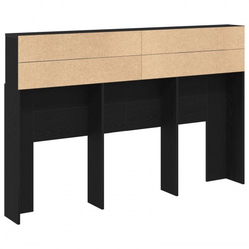 Hovedgavl Skab i Sort Eg - 160x19x103,5 cm Lavet af Spånplade