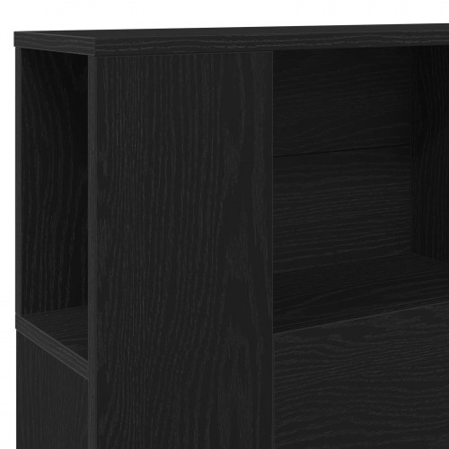 Sort Eg Hovedgavl Kabinet - 140x19x104,5 cm - Lavet af Ingeniørtræ