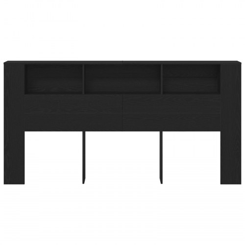 Sengegavl Skab Sort Eg 200x18,5x104,5 cm