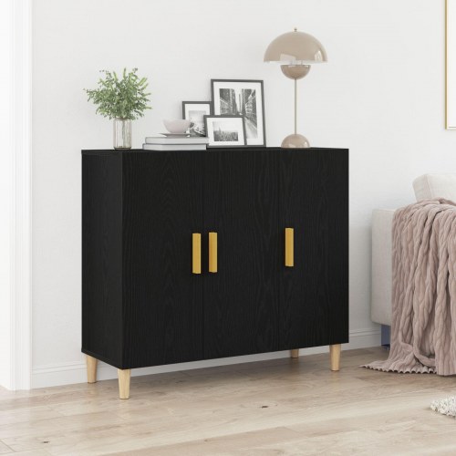Sidebord Sort 90 X 34 X 80 Cm Konstrueret Tr sidebord-sort-90-x-34-x-80-cm-konstrueret-tr