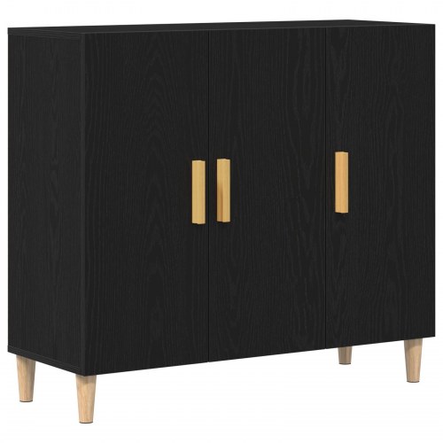 Skab i Sort Eg 90x34x80 cm i Konstruktionstræ
