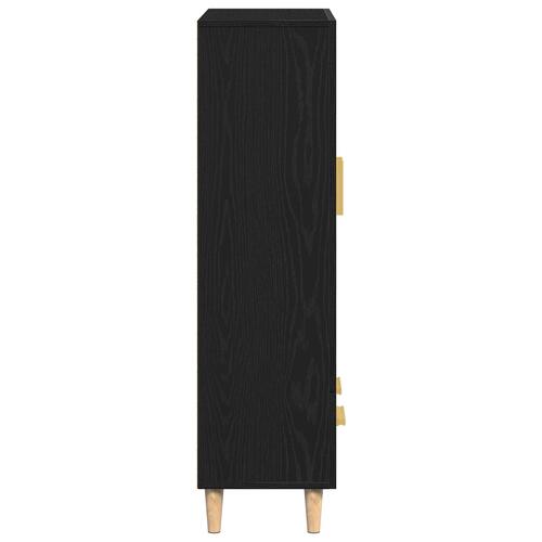 Højskab i Sort Eg, 70x31x115 cm, lavet af konstrueret træ
