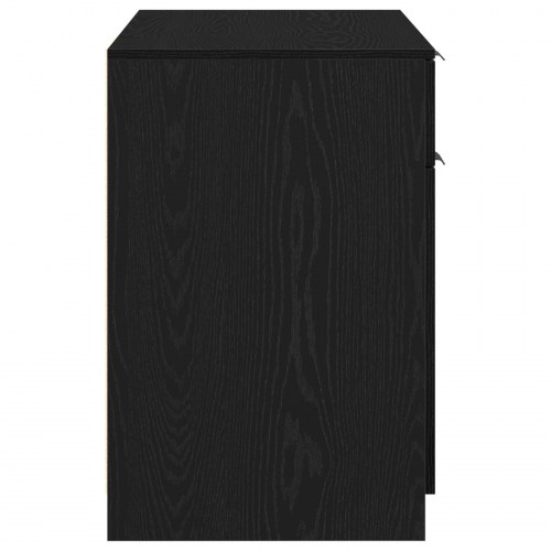 Sort Eg Skrivebord - 100x50x75 cm - Lavet af Konstrueret Træ