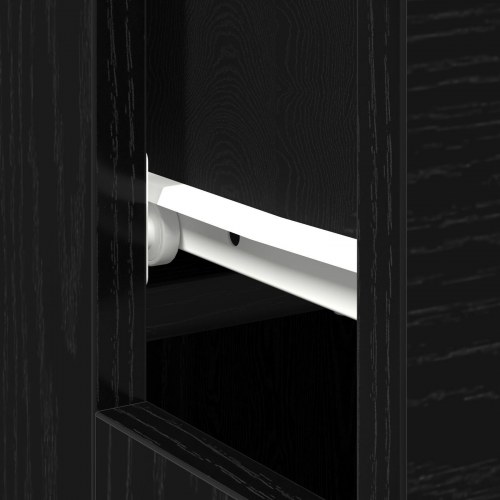 Sort Eg Skrivebord - 100x50x75 cm - Lavet af Konstrueret Træ