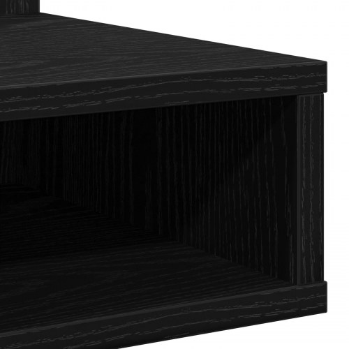 LED Spejlskab i Sort Eg - 90x31,5x62 cm