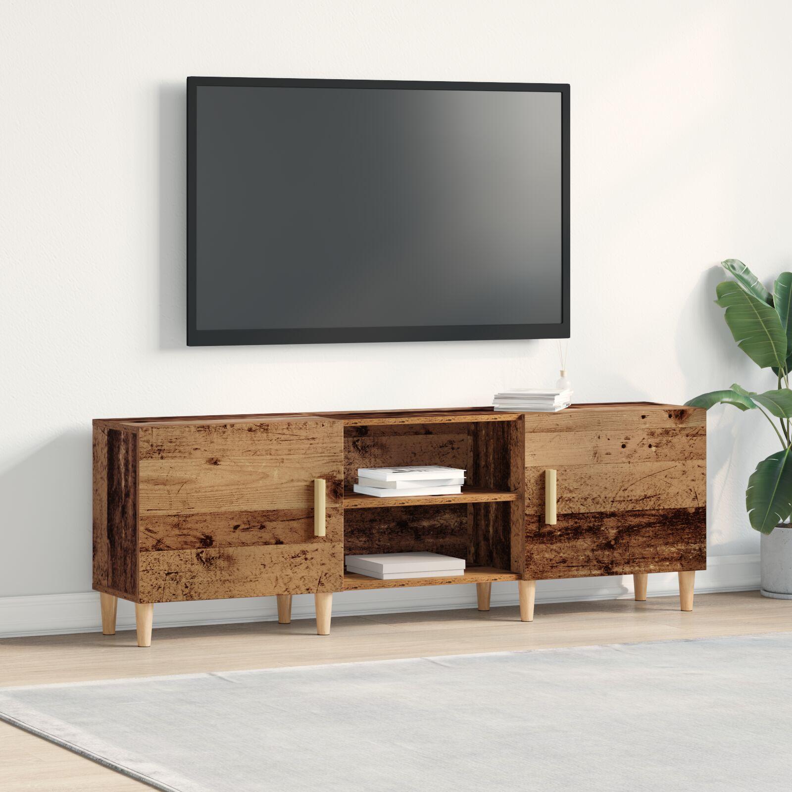 TV-skab Gammelt træ 150 x 30 x 50 cm Konstrueret træ