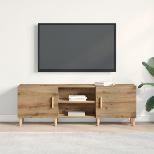 TV-bord i Artisan Eg - 150x30x50 cm - Lavet af konstrueret træ