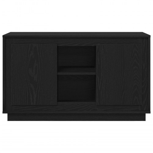 Skab Sort Eg 102x35x60 cm Konstrueret Træ