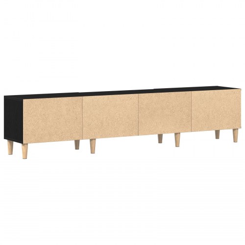 TV Skab Sort Eg 180x31,5x40 cm Konstrueret Træ