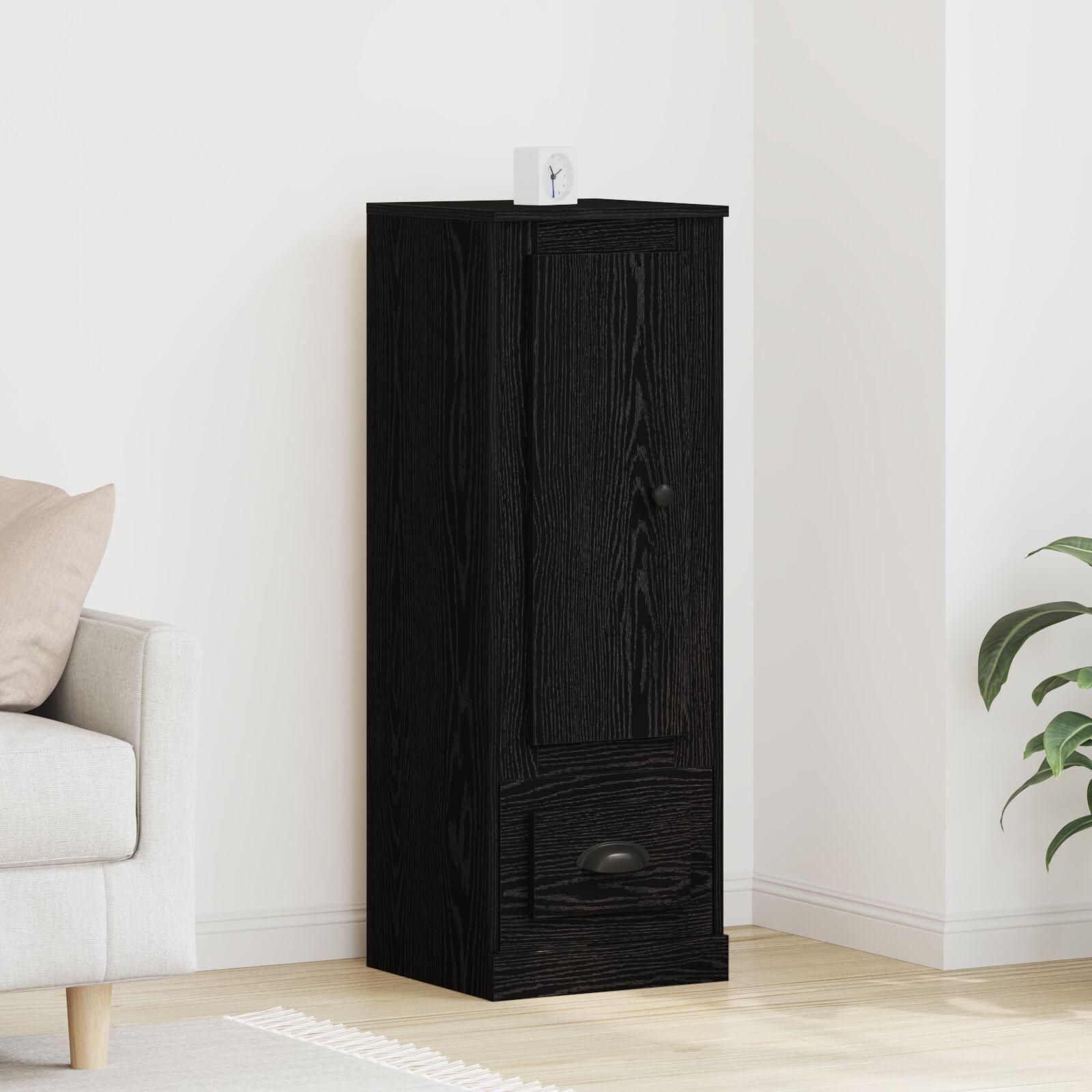 Highboard Sort Eg Sort eg 36 x 35,5 x 103,5 cm Konstrueret træ