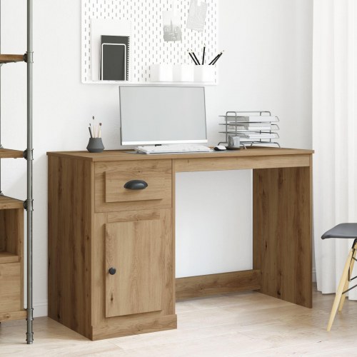 Skrivebord med opbevaring Artisan Eg 50x115x75 cm Konstrueret træ