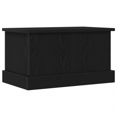 Opbevaringsboks Sort Eg 50x30x28 cm Konstrueret Træ