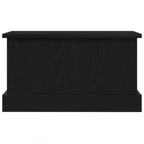 Opbevaringsboks Sort Eg 50x30x28 cm Konstrueret Træ