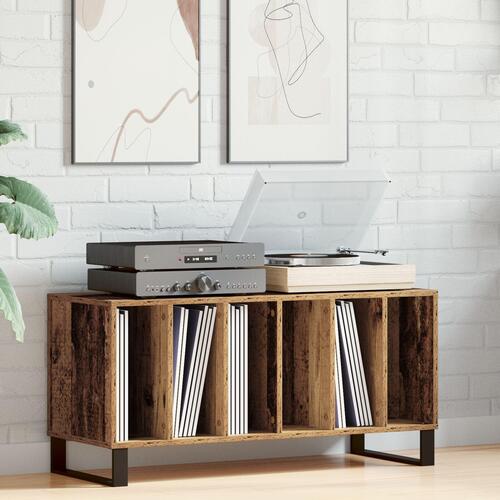 Record Cabinet Artisan Egetræ 100x38x48 cm Konstrueret Træ