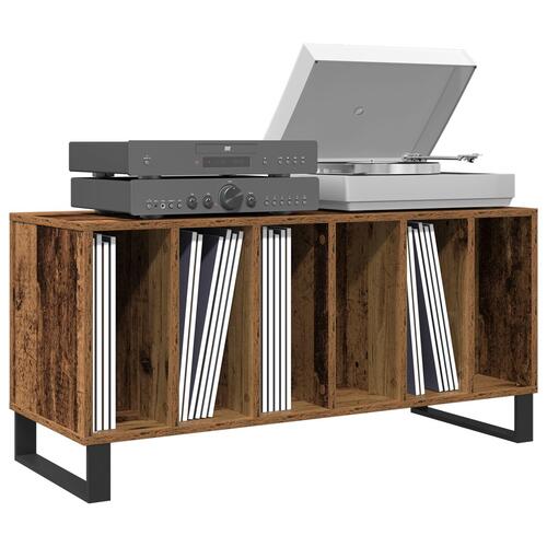 Record Cabinet Artisan Egetræ 100x38x48 cm Konstrueret Træ