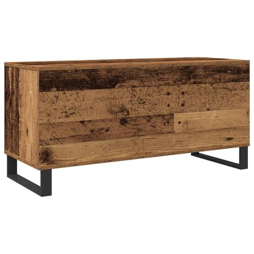Record Cabinet Artisan Egetræ 100x38x48 cm Konstrueret Træ