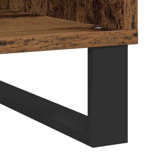 Record Cabinet Artisan Egetræ 100x38x48 cm Konstrueret Træ