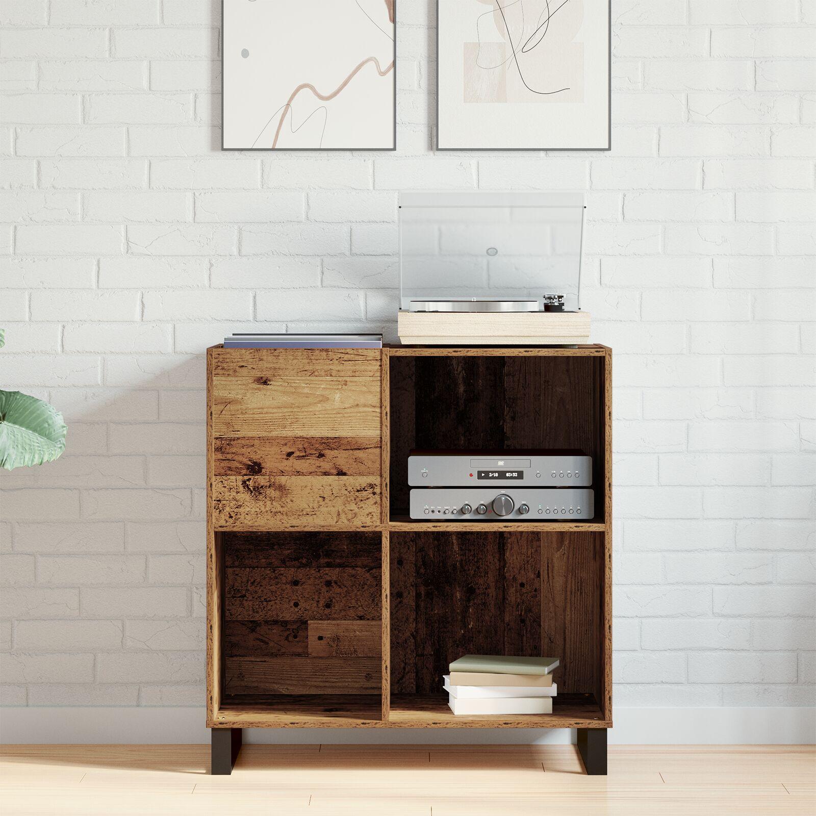 Pladeskab med hylde artisan eg 85 x 38 x 89 cm Konstrueret træ