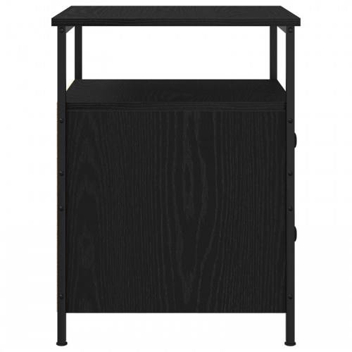 Sengebord Sort Eg 44x45x60 cm Teknisk Træ og Stål