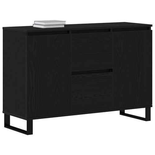 Sideboard Sort Eg 104x35x70 cm Konstrueret Træ